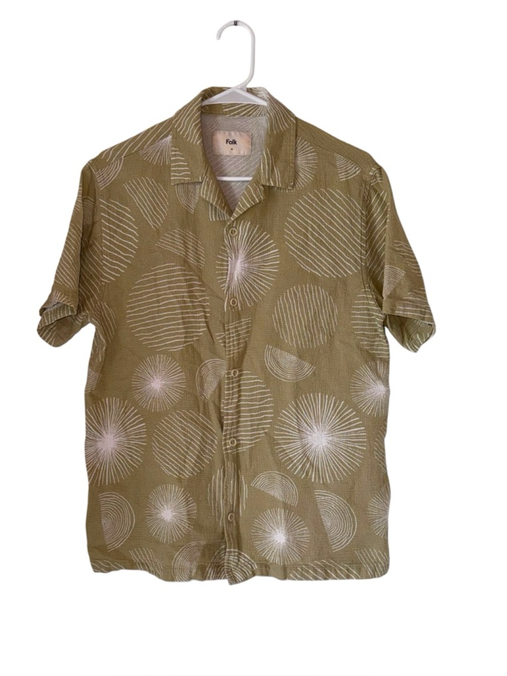 Folk Jay Short Sleeve Button-up Shirt size Medium